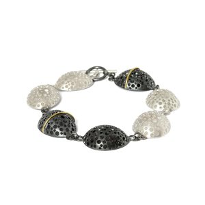 black-silver-gold-bracelet